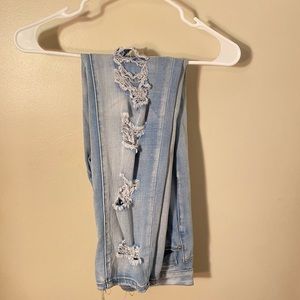 Size 9 Almost Famous blue ripped jeans
